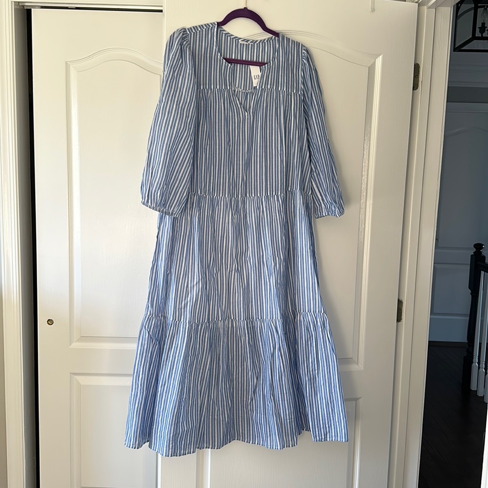 Gap flowy blue dress